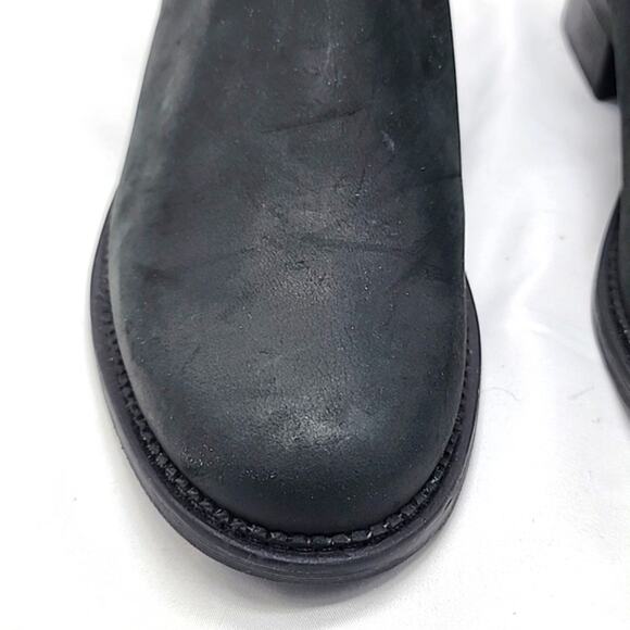 CLARK'S MAYE STRAP BLACK LEATHER ZIPPER/BUCKLE/CLOSURE ALMOND-TOE LADIES 8 NWOB - Picture 7 of 16